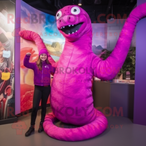 Magenta Titanoboa mascotte...