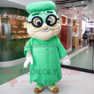 Grønn Dim Sum maskot drakt...