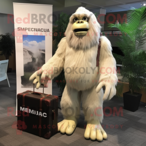 Crème Sasquatch mascotte...