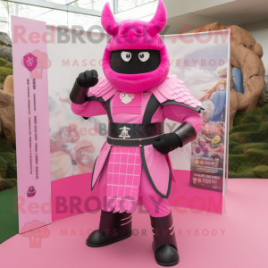 Roze Samurai mascotte...