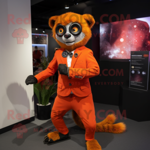 Orange Lemur mascotte...