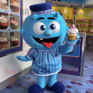 Blue Cupcake mascotte...