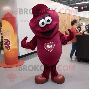 Maroon Heart mascotte...