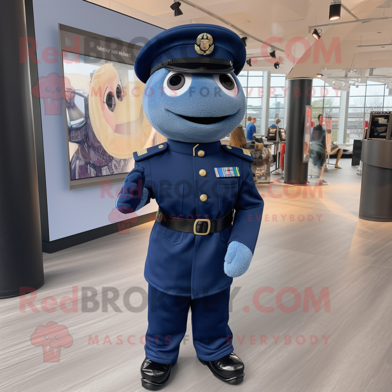 Navy Soldier mascot costume character dressed with a Turtleneck and Pocket squares Navy Soldier mascot costume character dressed with a Turtleneck and Pocket squares