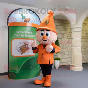 Peach Irish Castle maskot...