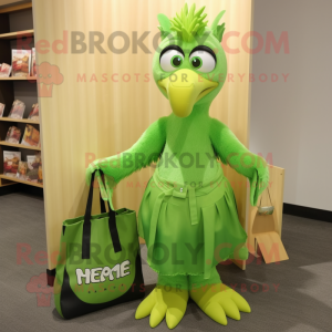 Lime Green Harpy mascotte...