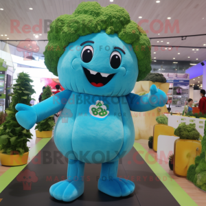 Sky Blue Broccoli mascotte...