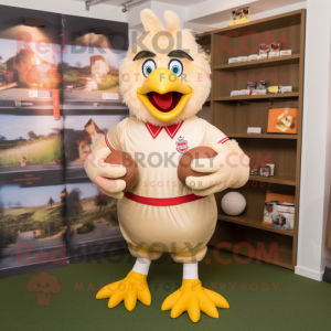 Tan-Huhn Maskottchen Kostüm...