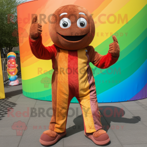 Rust Rainbow maskot kostym...