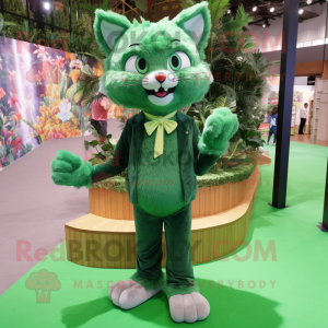 Forest Green Cat mascotte...