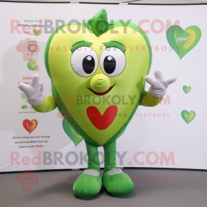 Olive Heart maskot drakt...