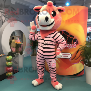 Peach Zebra mascotte...