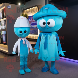 Cyan Alliance maskot drakt...