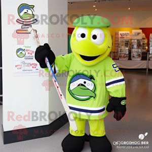 Lime Green Ice Hockey Stick...