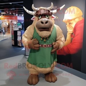 Oliven Minotaur maskot...