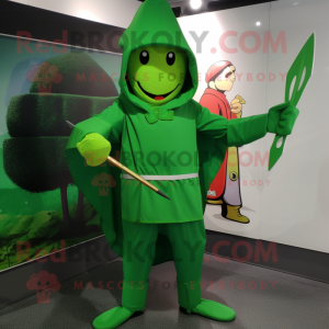 Personagem de mascote Green...