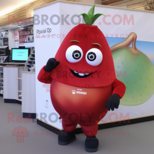 Red Pear Maskottchen kostüm...