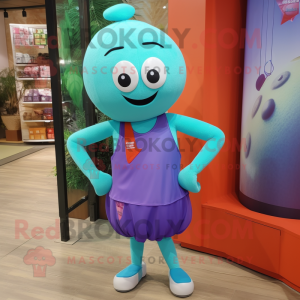 Turquoise Plum mascotte...