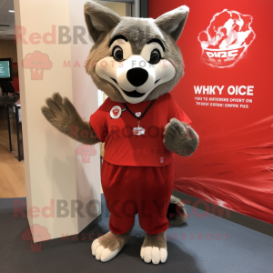 Red Wolf mascotte kostuum...