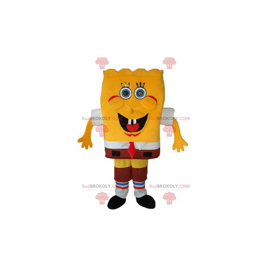 Maskottchen SpongeBob, der lustige gelbe Schwamm -