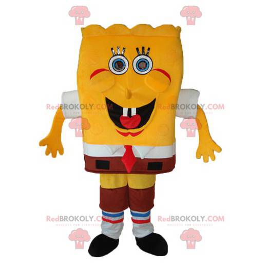 Mascot Bob Esponja, la divertida esponja amarilla -