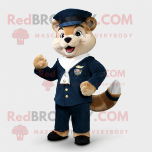 Navy Marten maskot kostume...