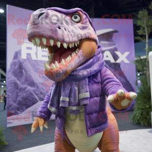 Lavendel-T-Rex Maskottchen...