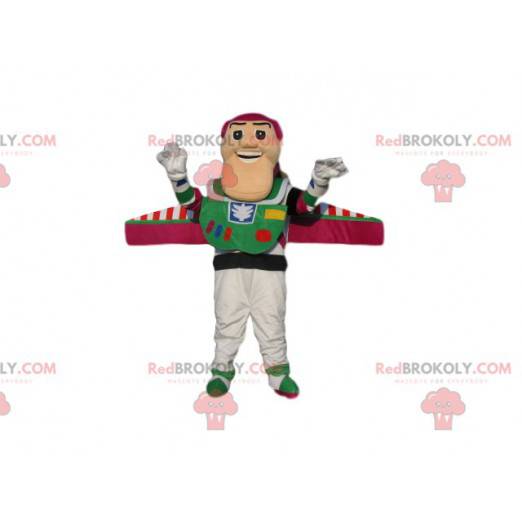 Mascot Buzz Lightyear, den super roliga kosmonauten från Toy