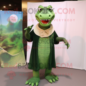 Skovgrøn krokodille maskot...