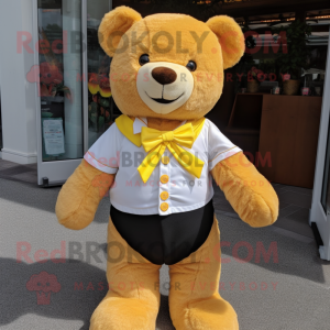 Gelber Teddybär Maskottchen...