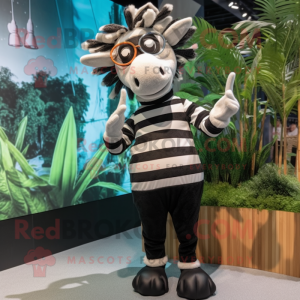 Black Zebra mascotte...