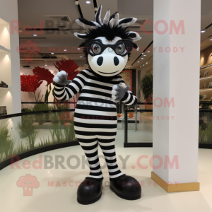 Black Zebra mascotte...