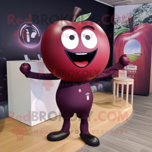 Maroon Apple mascotte...