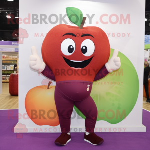 Maroon Apple mascotte...