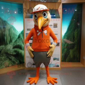 Oranje Woodpecker mascotte...