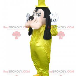 Goofy mascot with a yellow satin costume - Redbrokoly.com