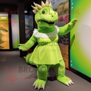 Groen Ankylosaurus mascotte...