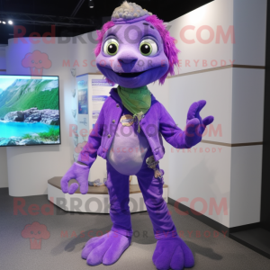 Purple Turtle mascotte...