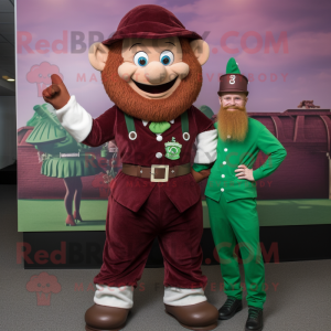 Maroon Leprechaun mascotte...