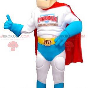 Blond and muscular superhero mascot - Redbrokoly.com