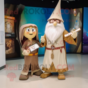 Postava maskota Tan Wizard...