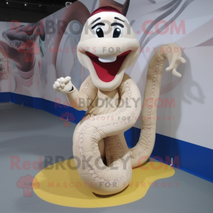 Cream Snake maskot kostume...