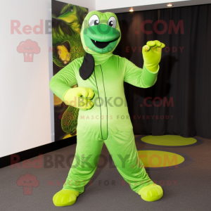 Limegrøn Anaconda maskot...