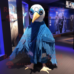 Blauer Albatros Maskottchen...