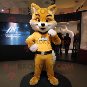 Gold Fox mascotte kostuum...