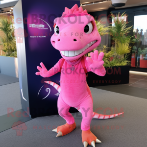 Pink Lizard mascotte...