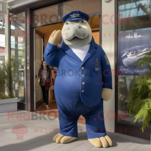 Navy Walrus mascotte...