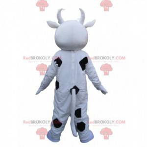 Svart och vit ko maskot. Ko kostym - Redbrokoly.com
