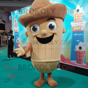 Brown Pop Corn mascotte...