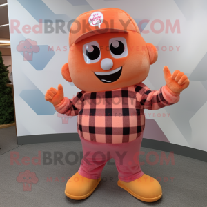 Roze oranje mascotte...